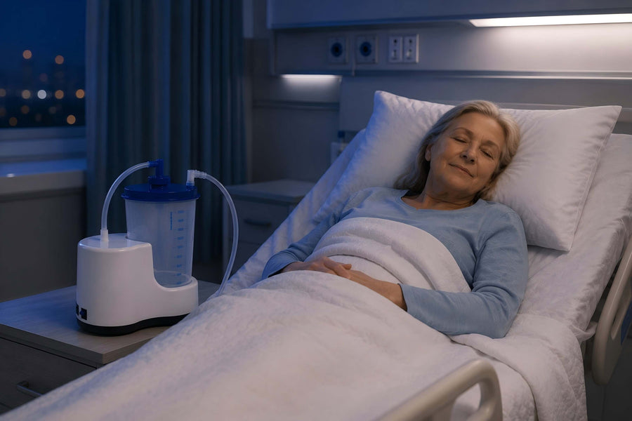 Rest comfortably with overnight collection support